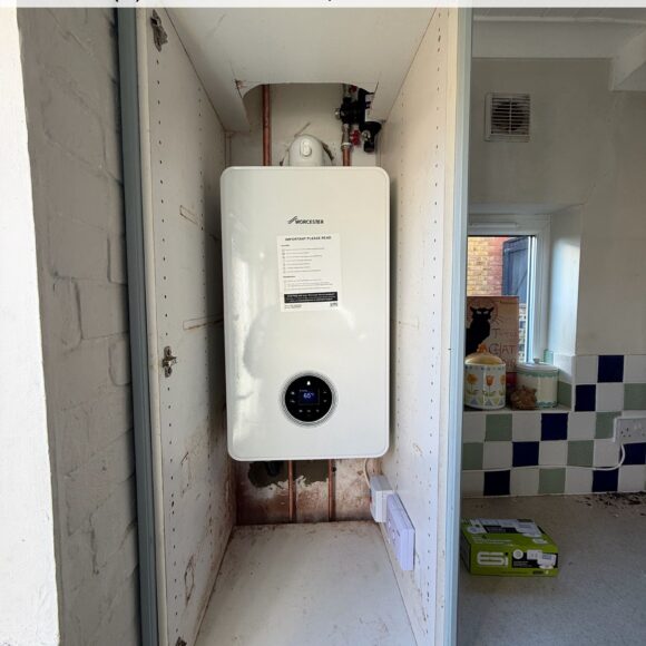Gas boiler installation